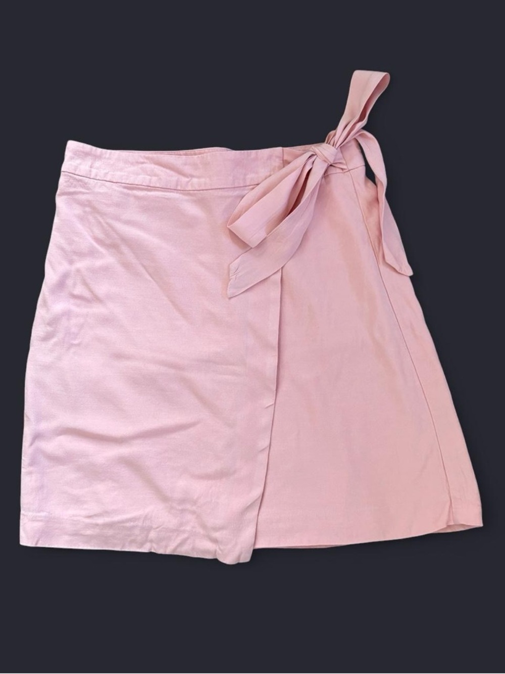 LOFT Blush Pink Wrap Skirt with Side Tie